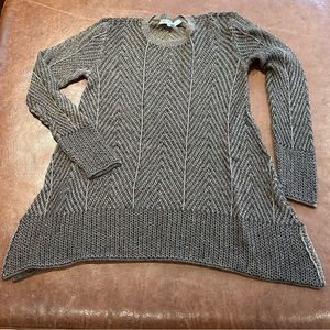 Eight Eight Eight Sweater. Tan/Black Marled, Women's Med